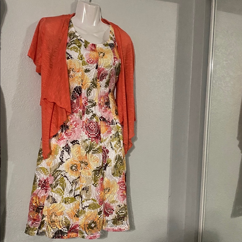 Perceptions short sleeveless jacket dress